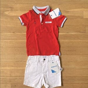 NWT Mayoral baby boy nautical shorts set - 18M